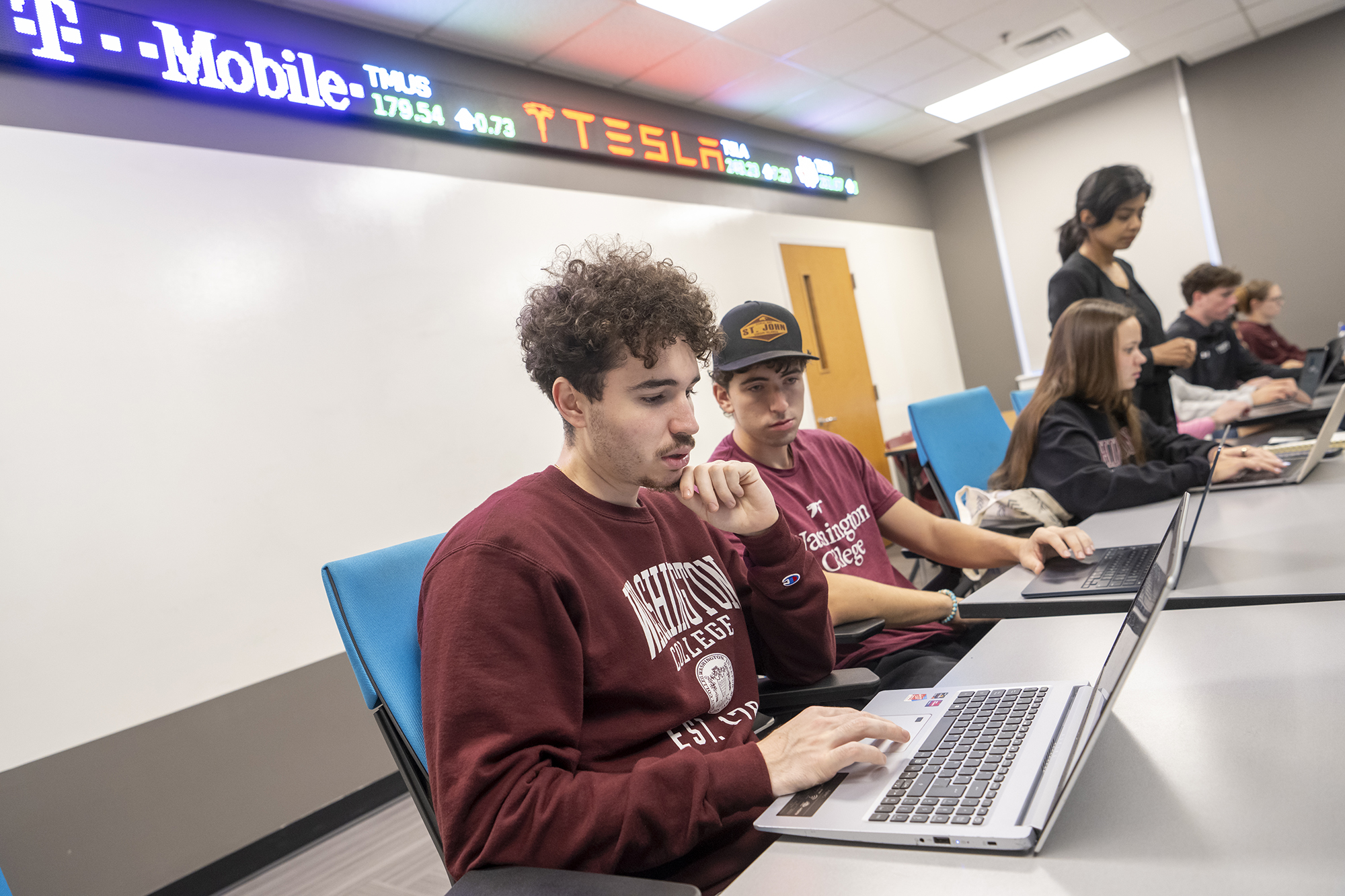 students in the brown lab