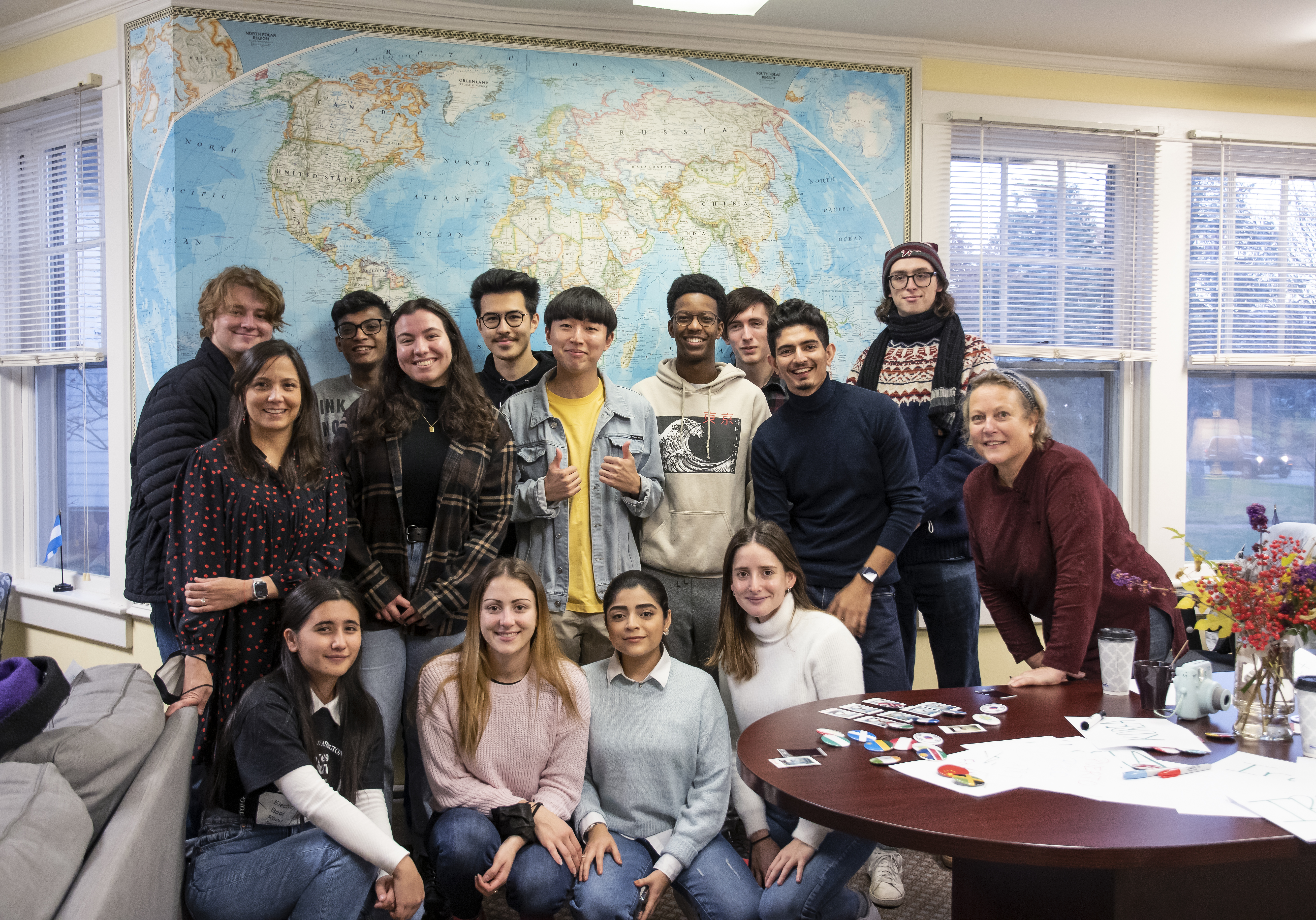Washington College International Students smiling