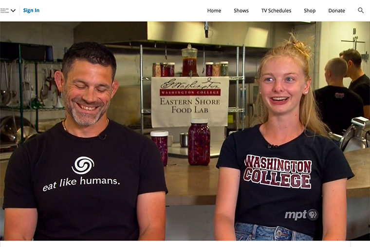 DrFood Initiative Intern Nicole Hatfield ’21 appeared on the State Circle broadcast segment produced by Maryland Public Television.