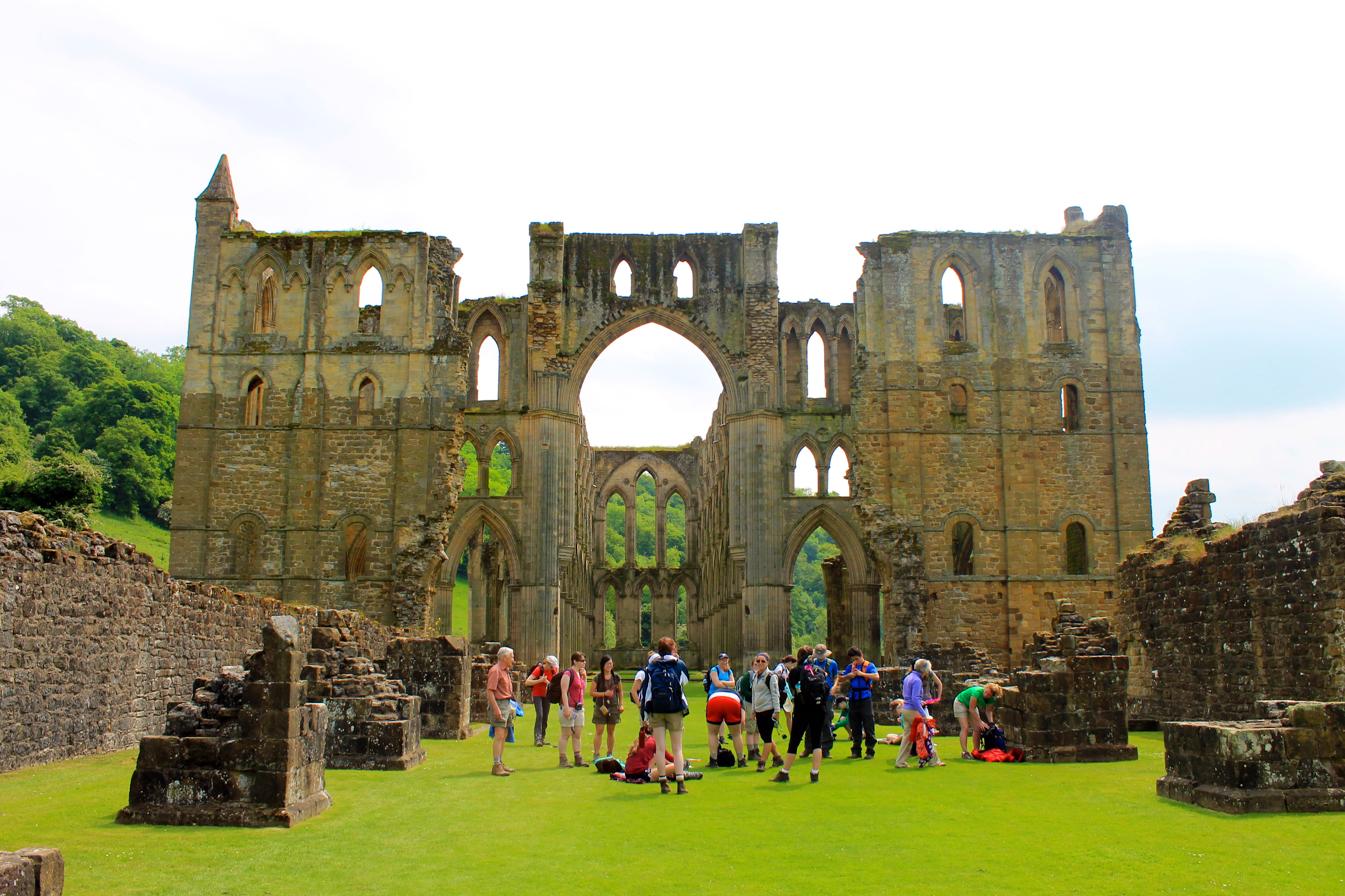 Washington College students explore ancient ruins in England as a part of the Kiplin Hall Program, "Hiking the Liberal Arts."