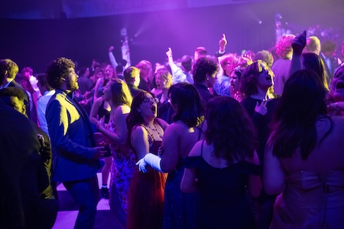 Students dancing at Birthday Ball