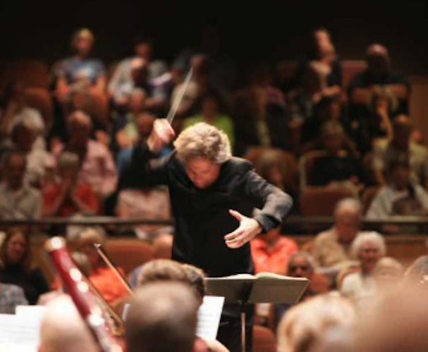 a conductor at work