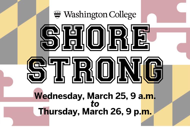ShoreStrong 2026 dates and times over Maryland flag design
