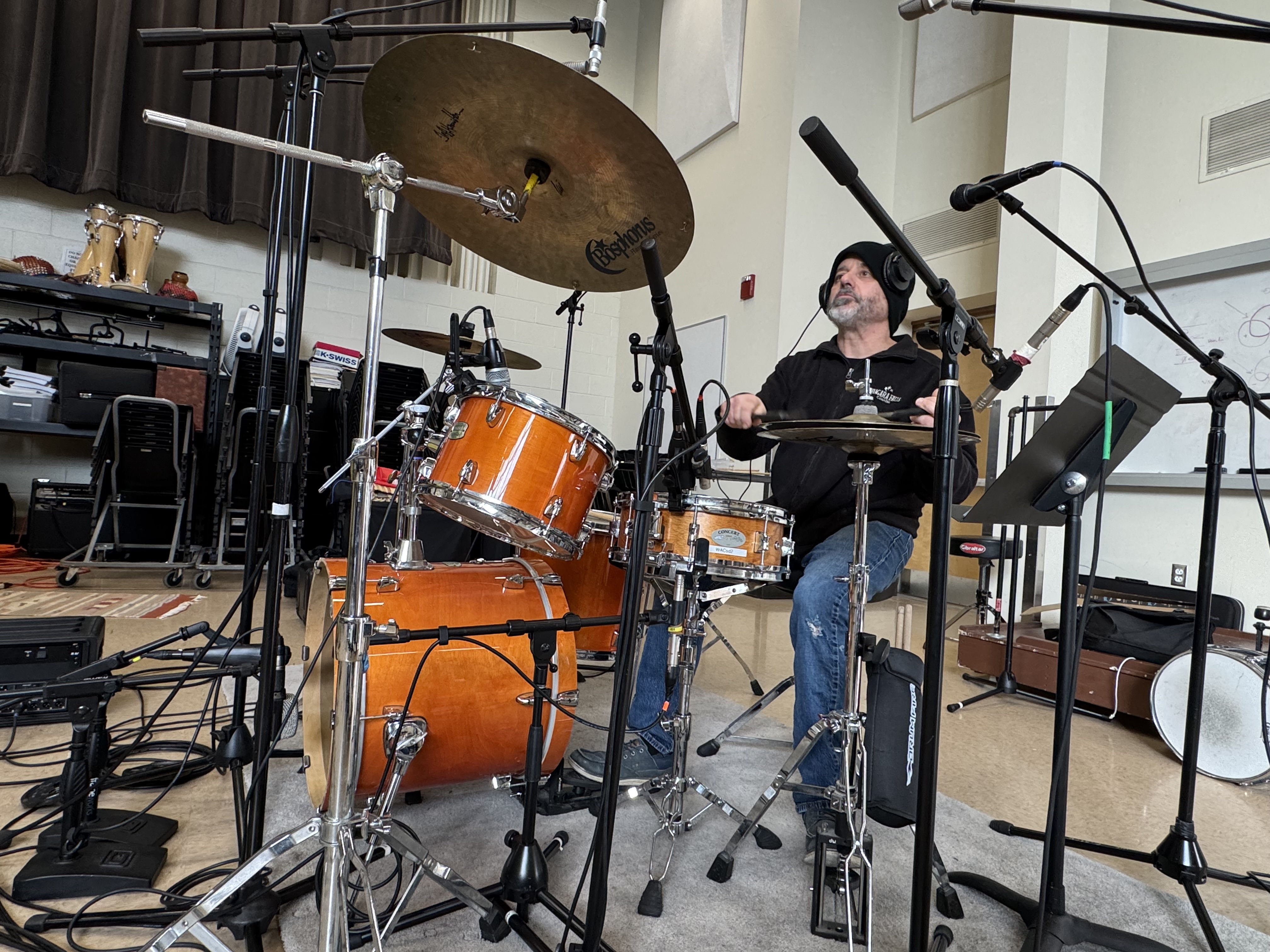 Drums with Microphones