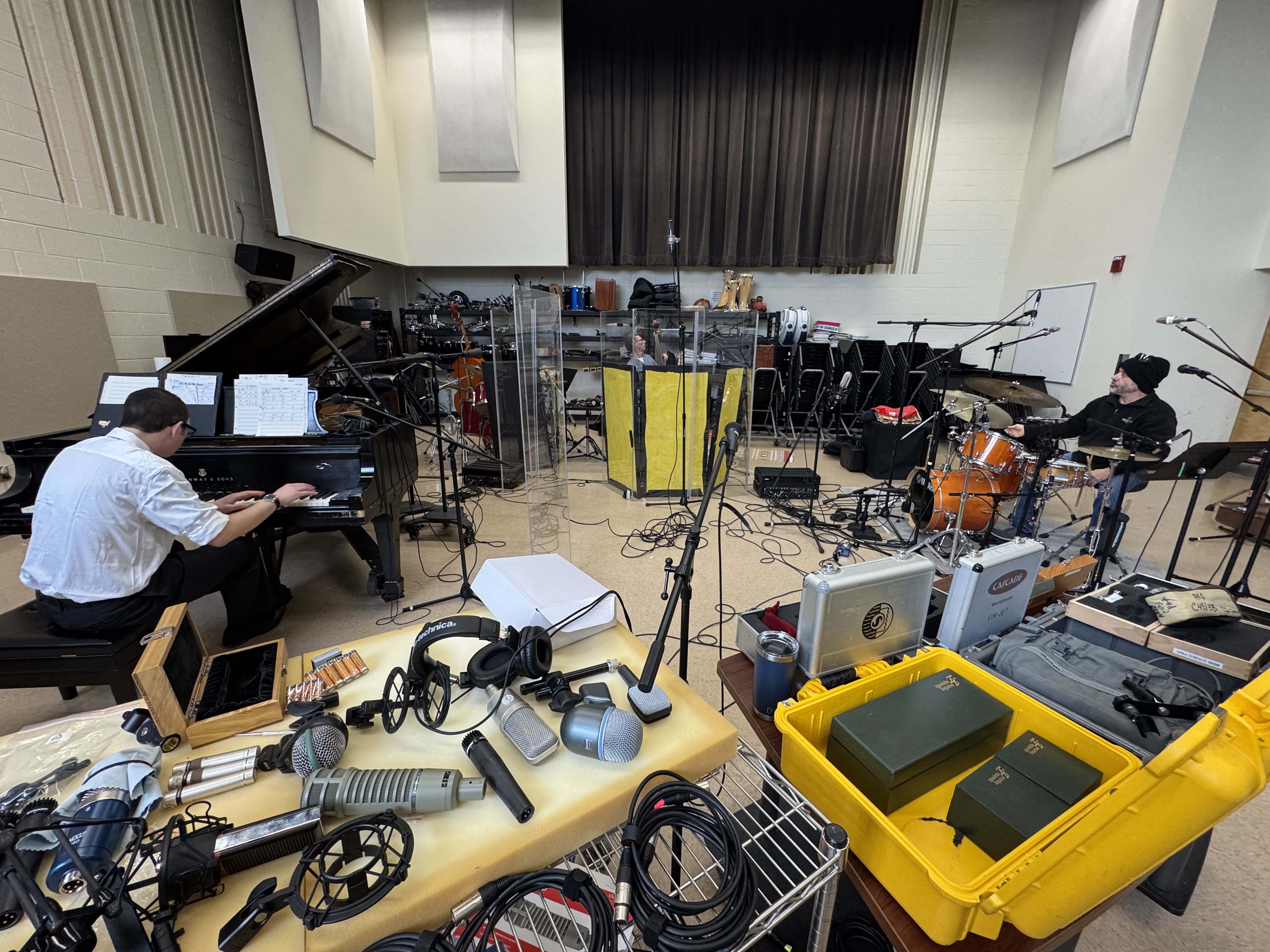 musicians recording