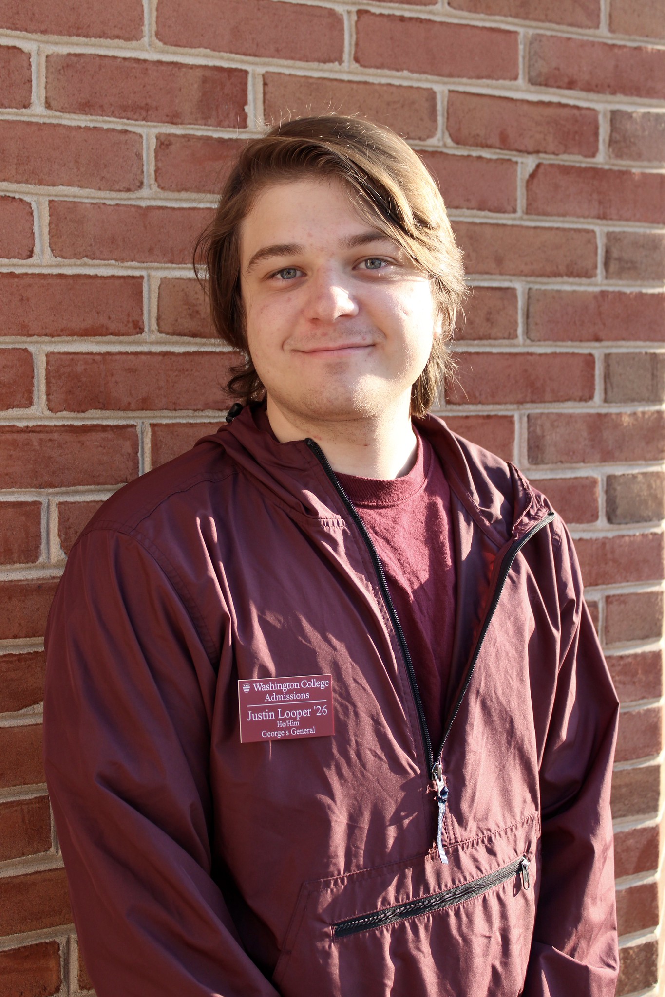 Justin Looper Washington College Student Ambassador George's General Tour Guide