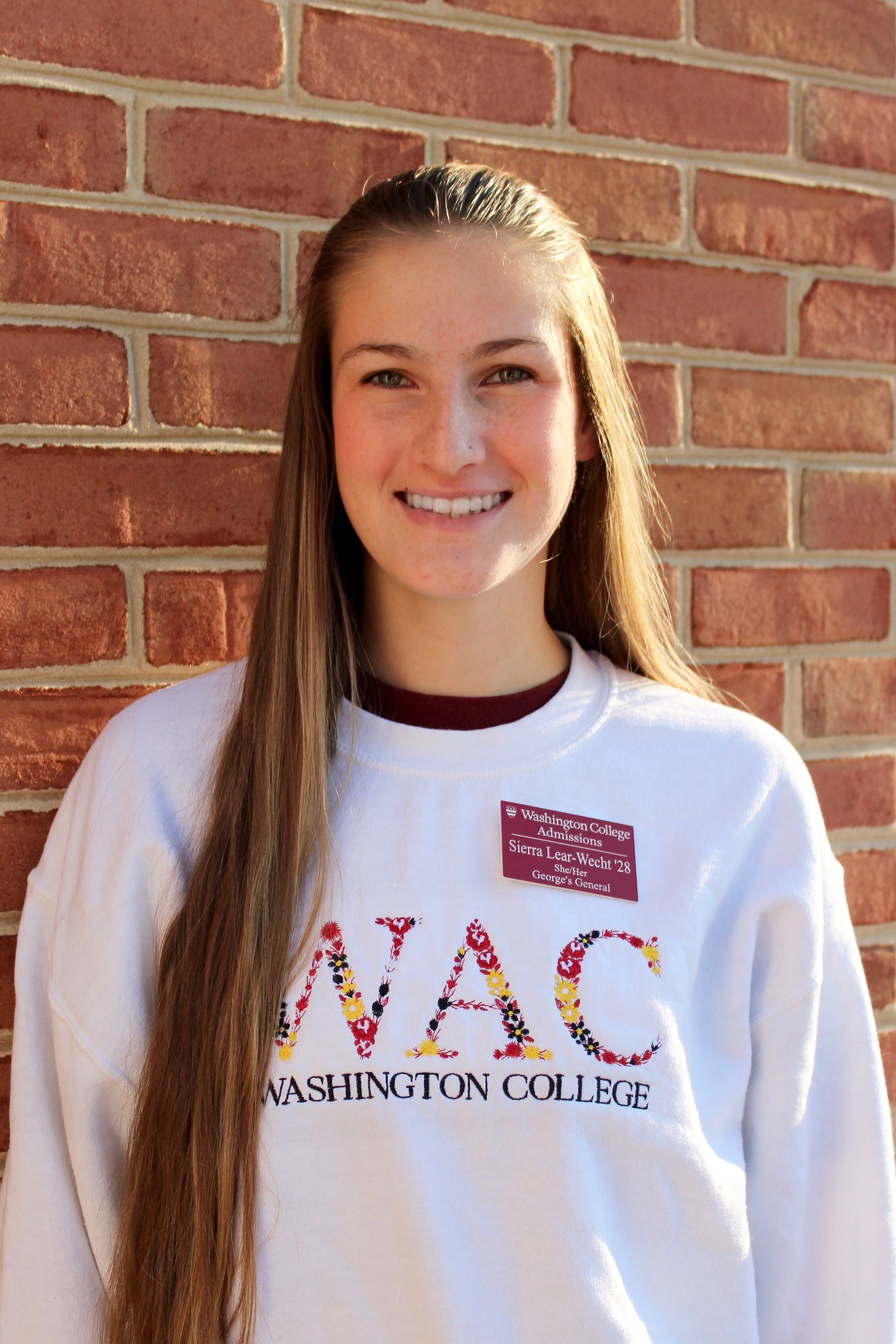 Sierra Lear-Wecht Washington College Student Ambassador George's General Tour Guide