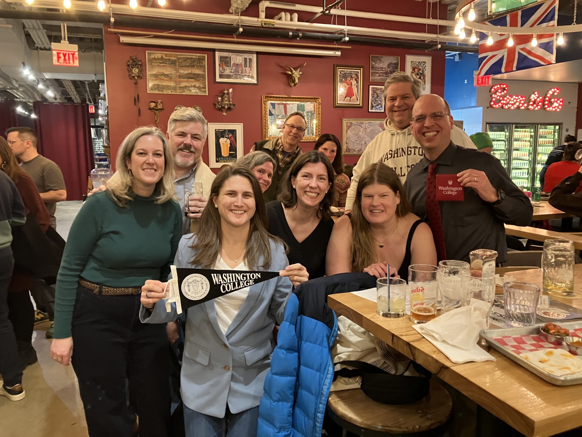 alumni at a Coast-to-Coast toast