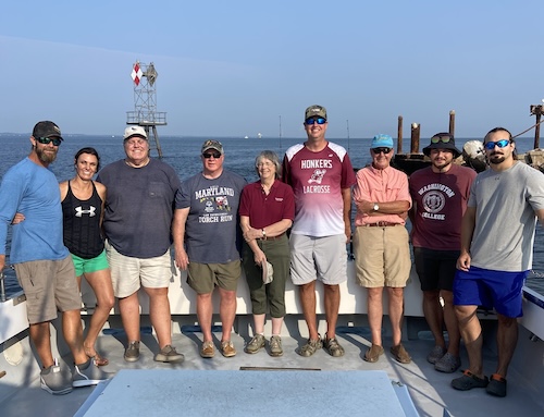 Alumni aboard the Badfish Chesapeake