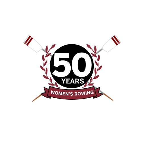 women's rowing 50th logo