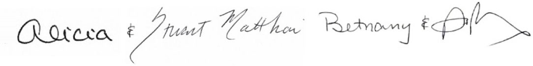 Four signatures