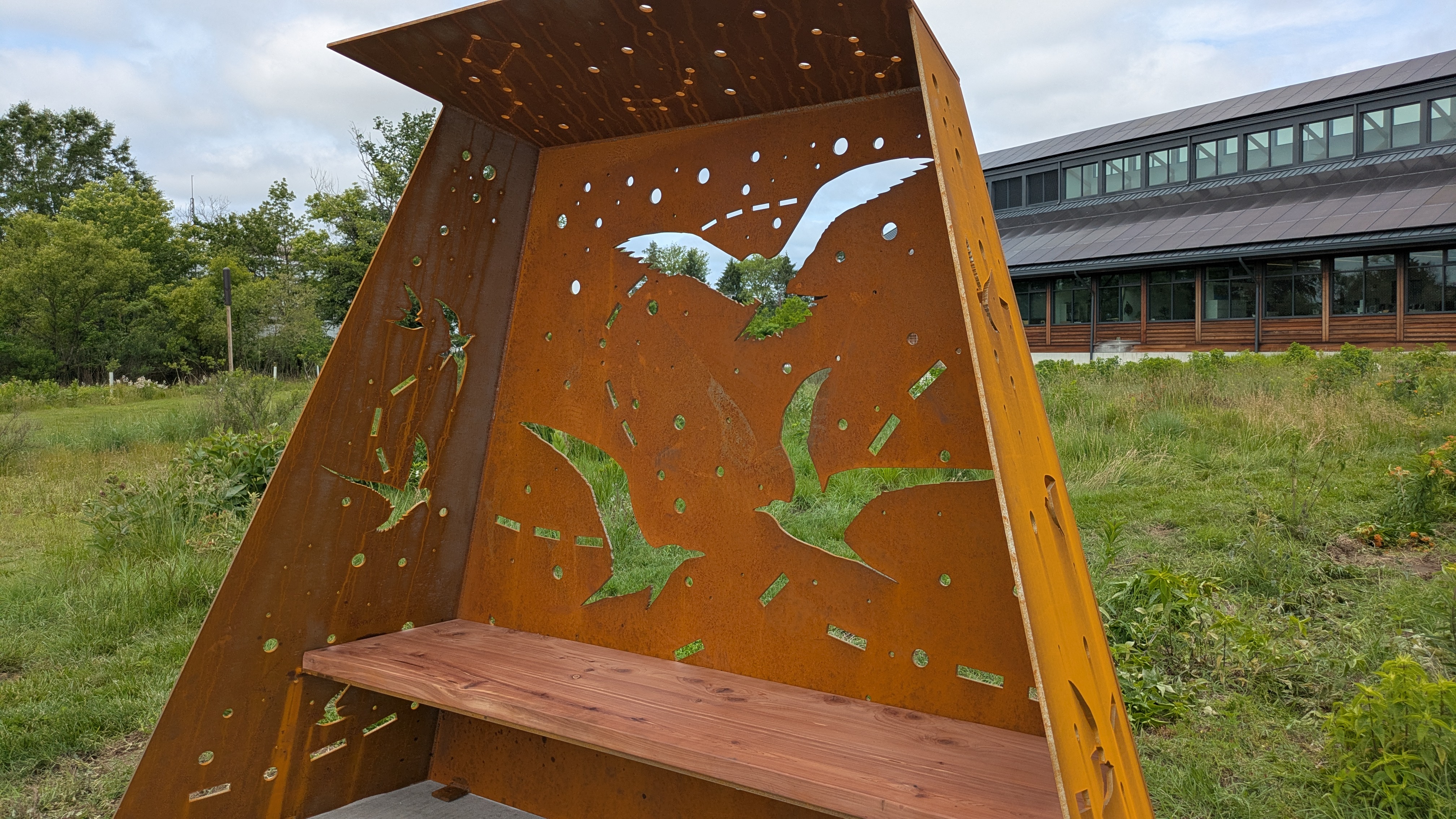 Flyways Scuplture Bench
