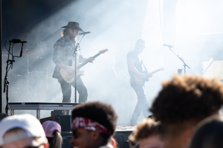Brothers Osborne on stage at Washington College in Chestertown, MD. 