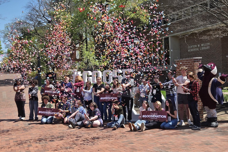 Students at Washington Colleges Admitted Students Day. 