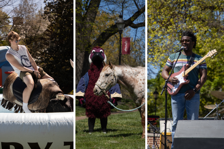 Mechanical bull riding, horse meet-n-greets, and live music at Washington College's Admitted Students Day and Wild West Fest. 