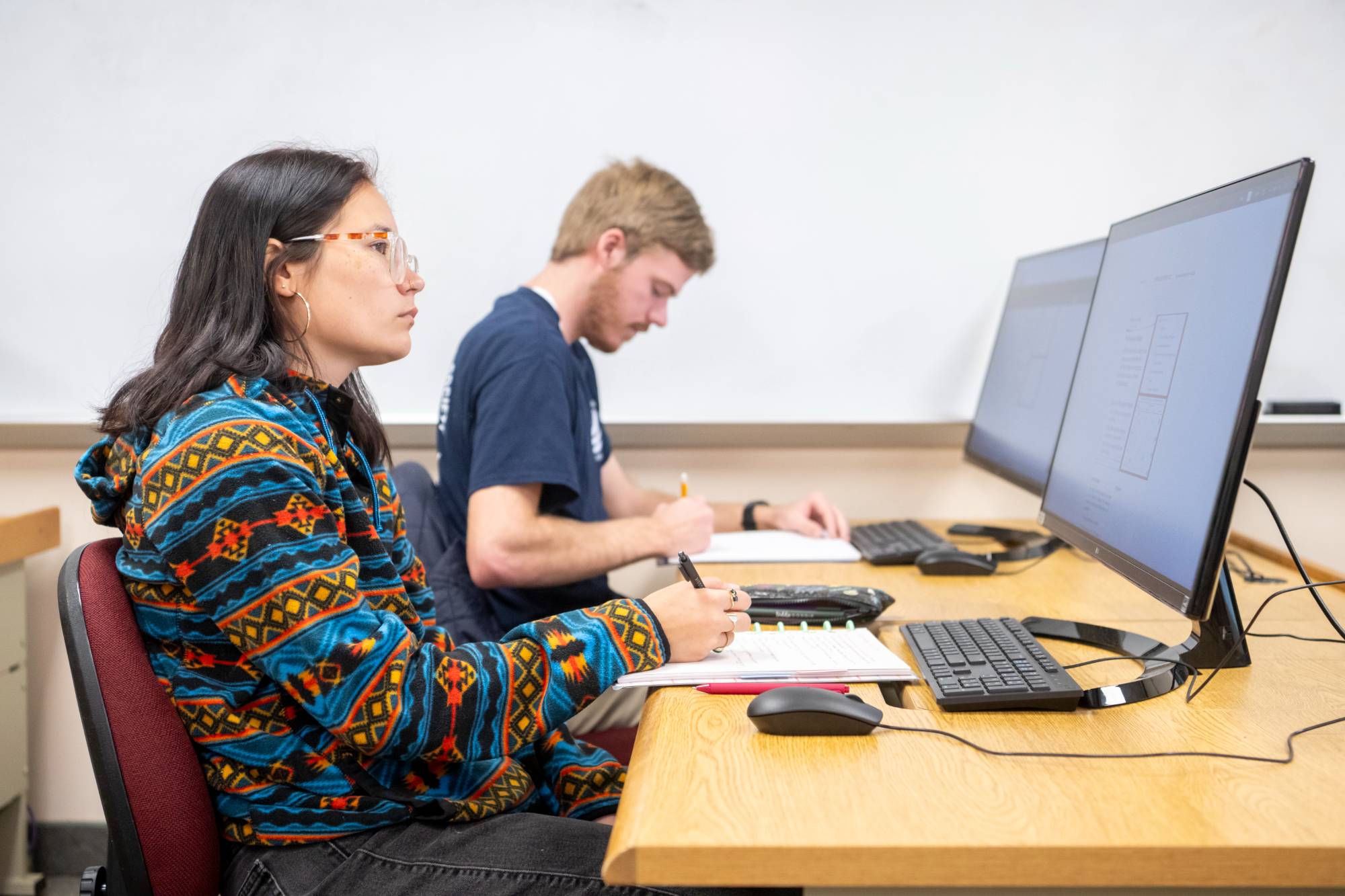 students in a computer lab