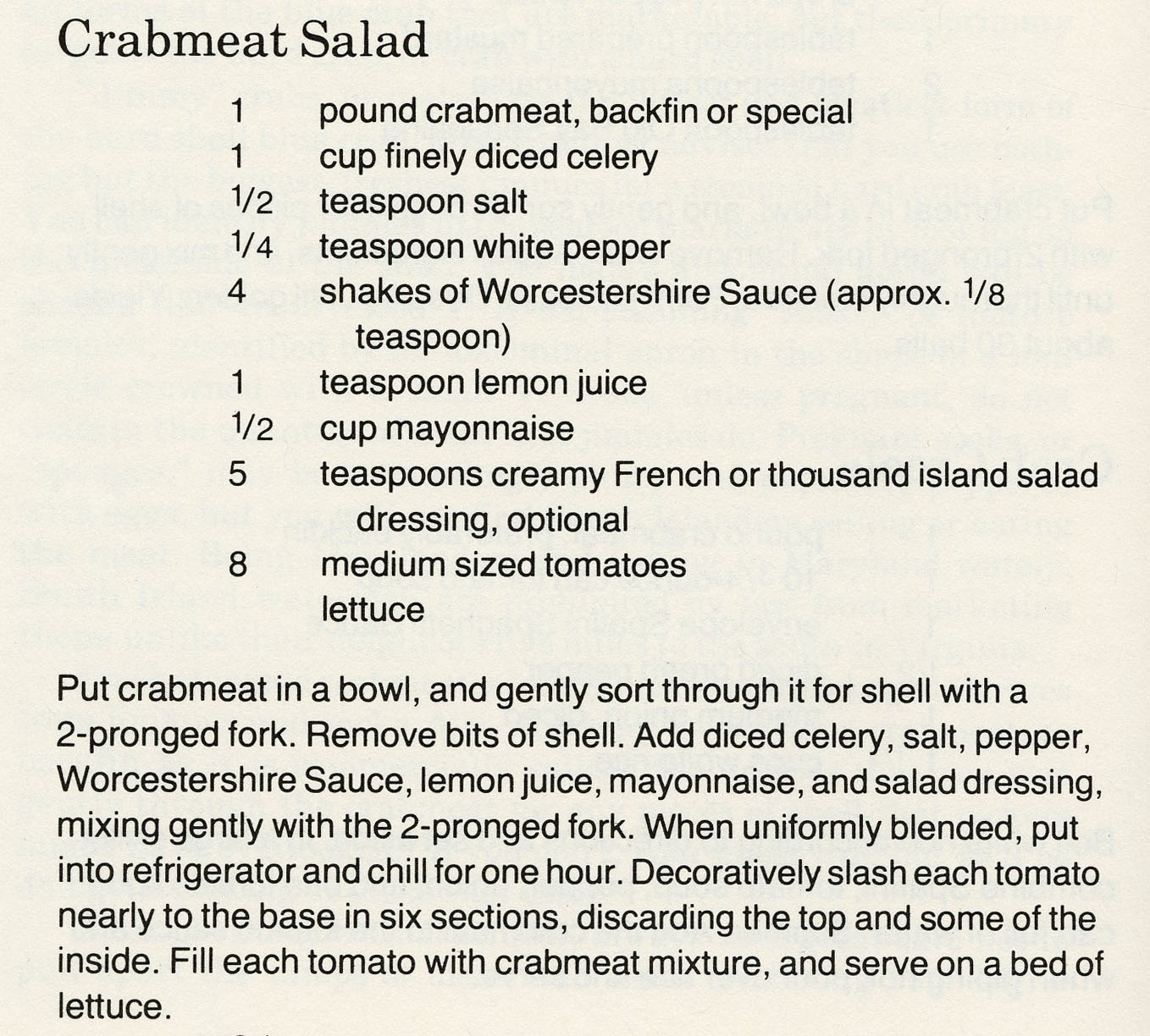 Crab Salad