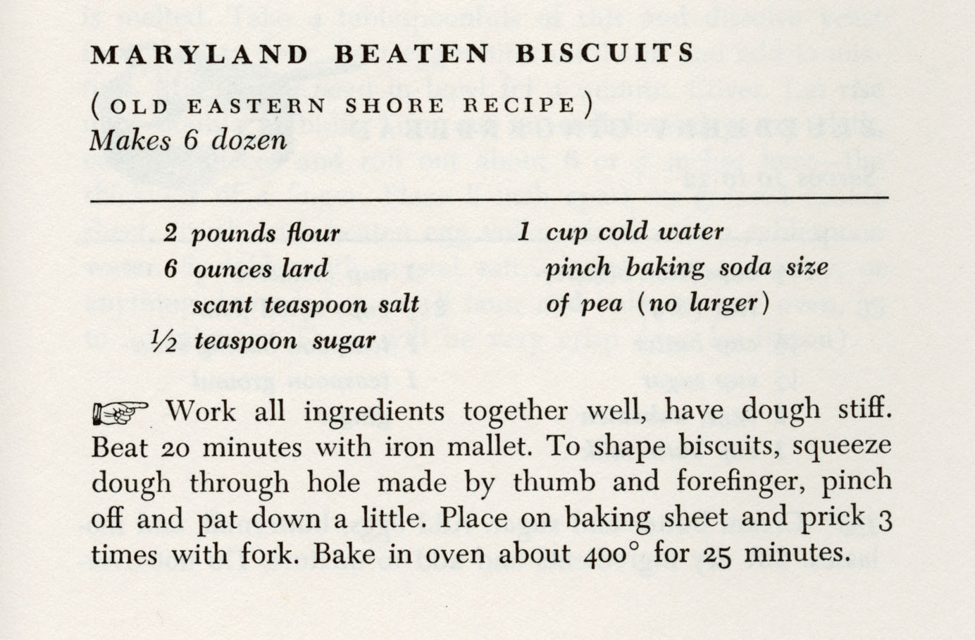 Maryland Beaten Biscuits