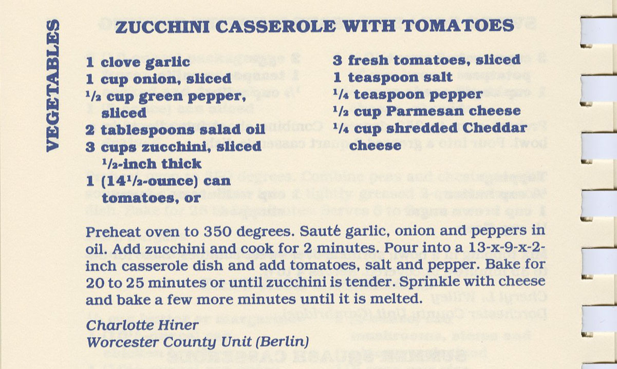 Zucchini cassarole