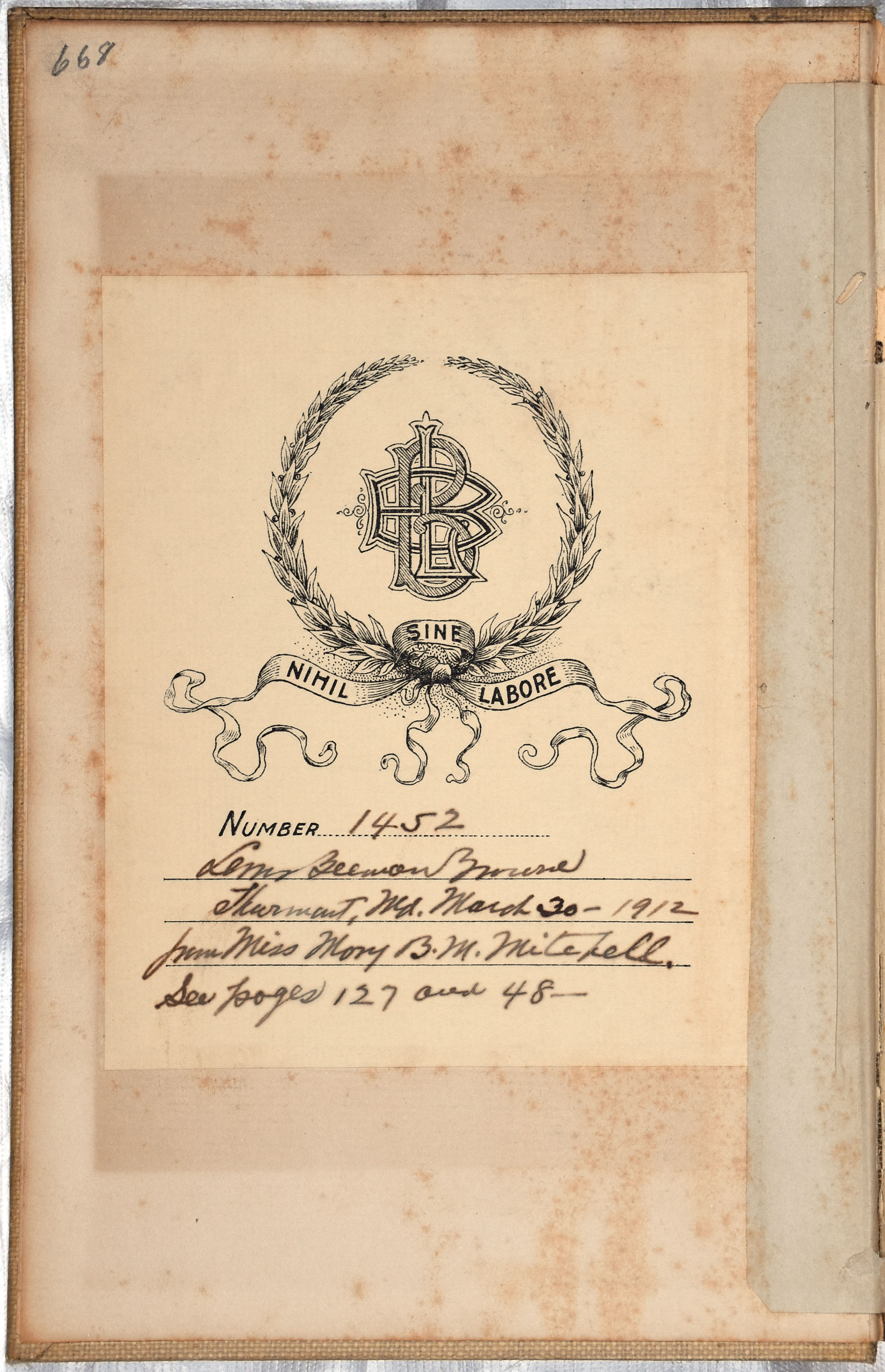 Bookplate