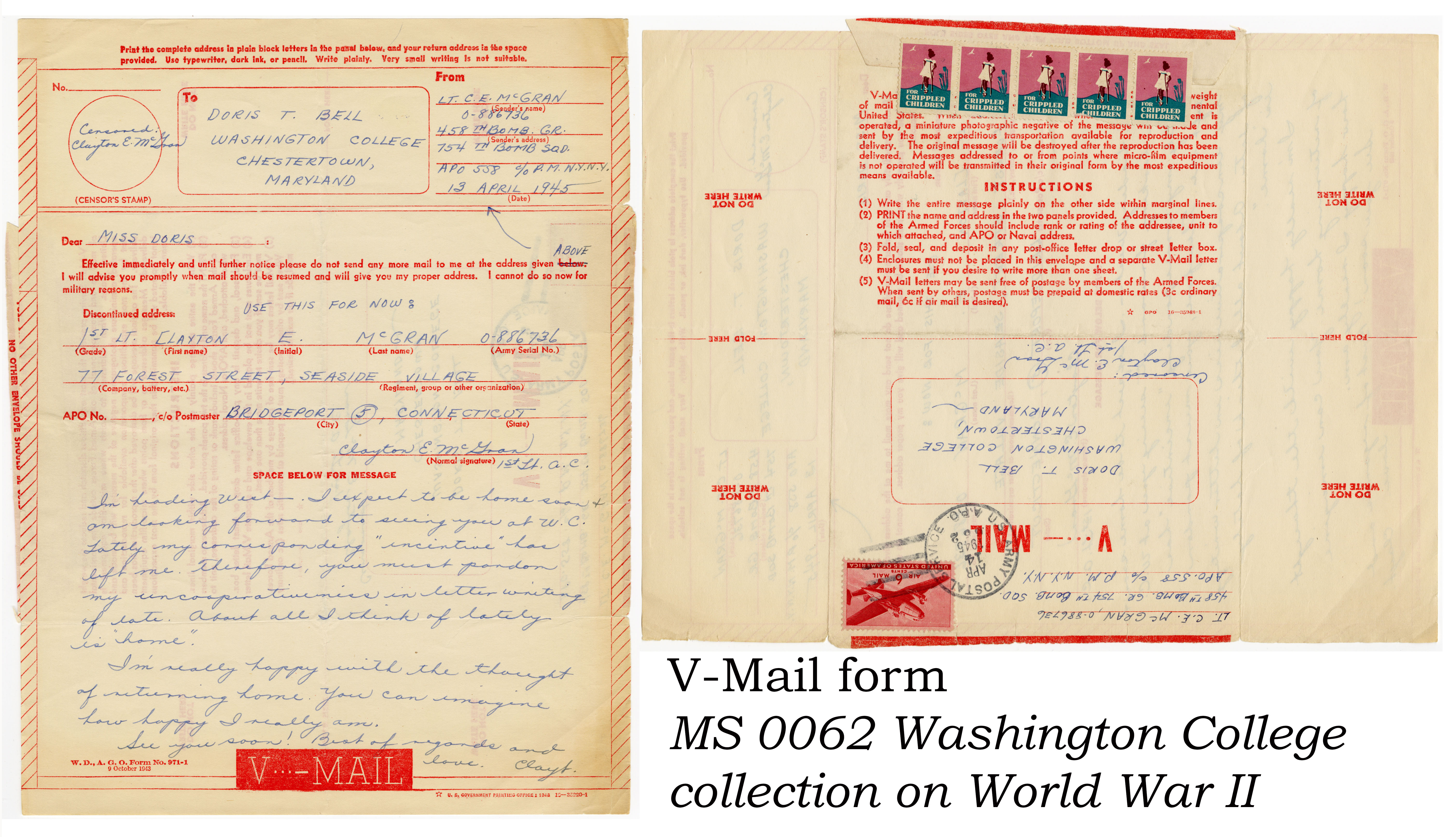 V-Mail form V-Mail form