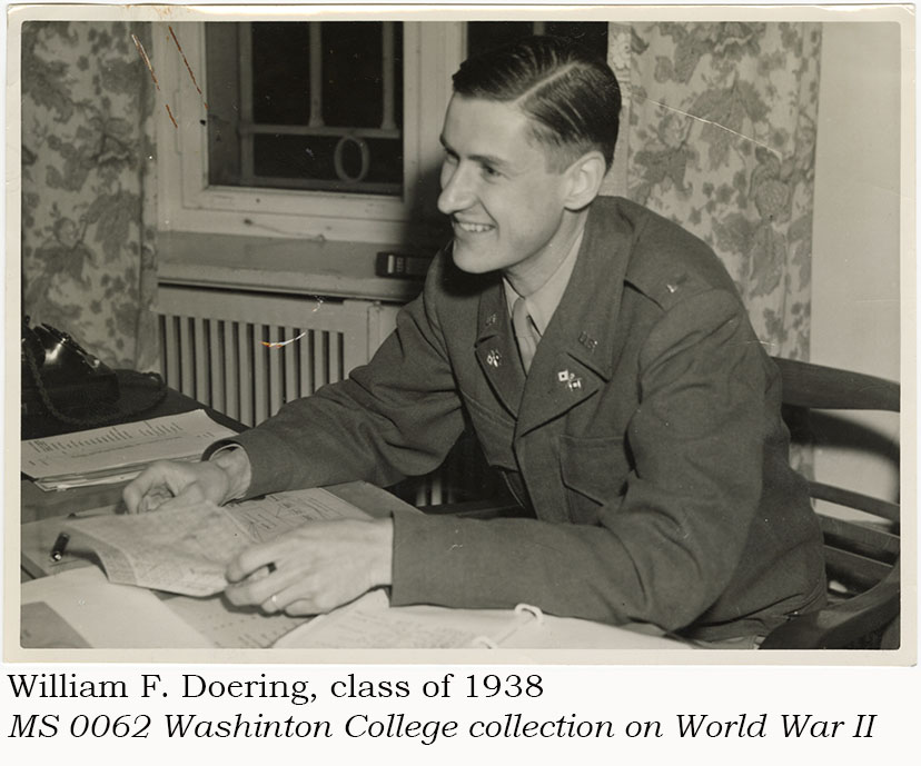 William F. Doering, class of 1938, in uniform