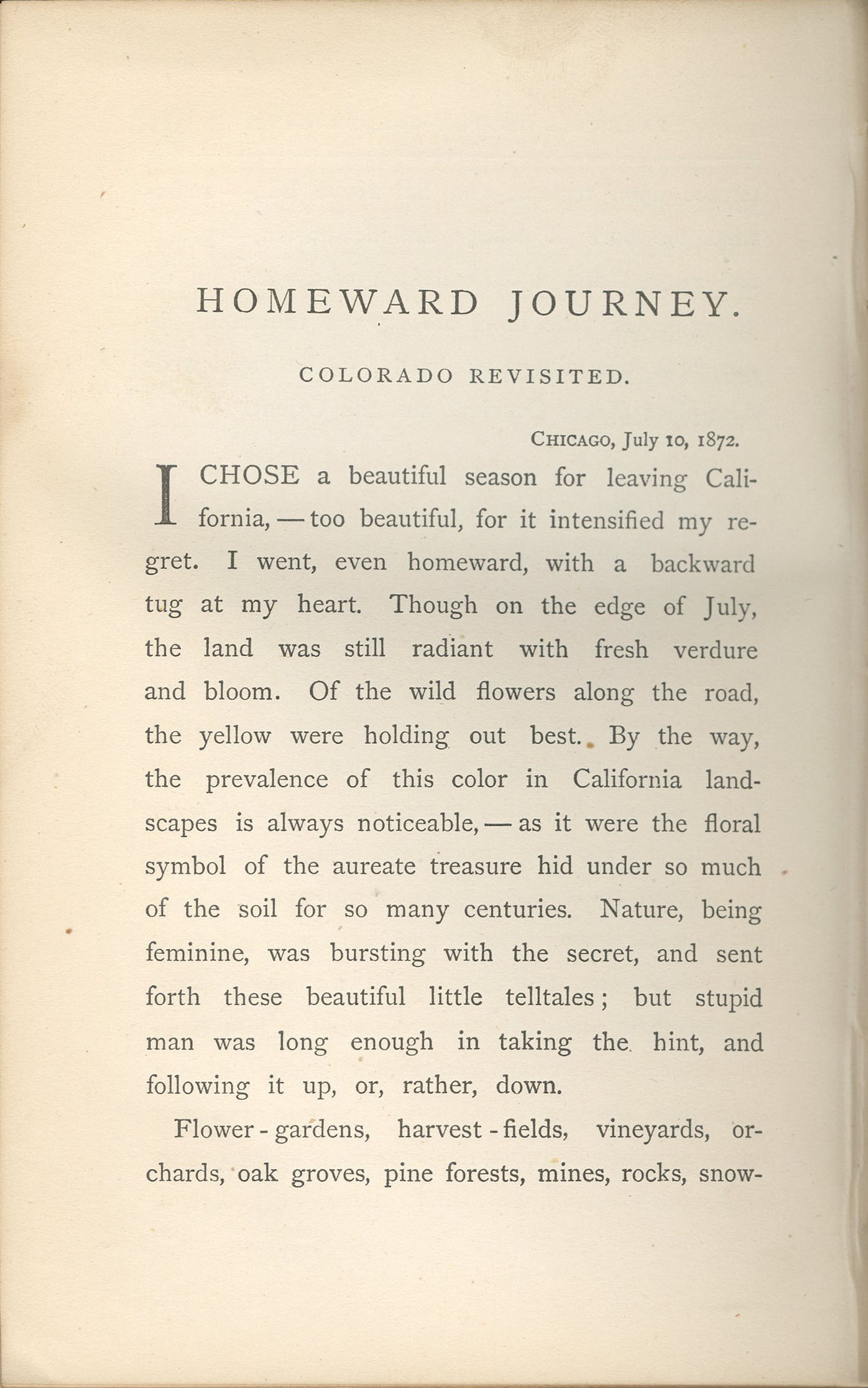Homeward Journey