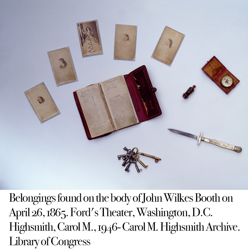 booth's belongings