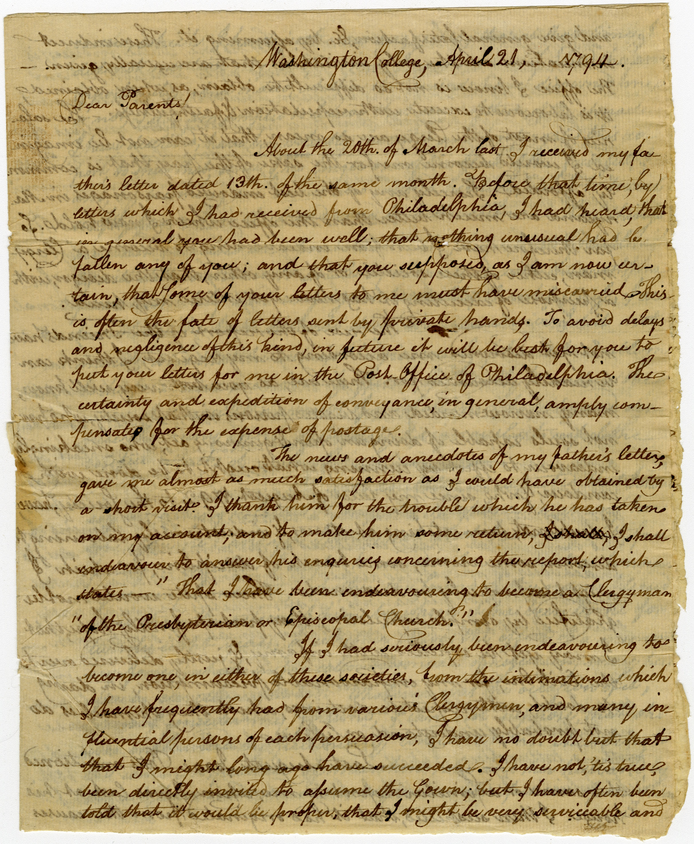 Jesse Moore letter