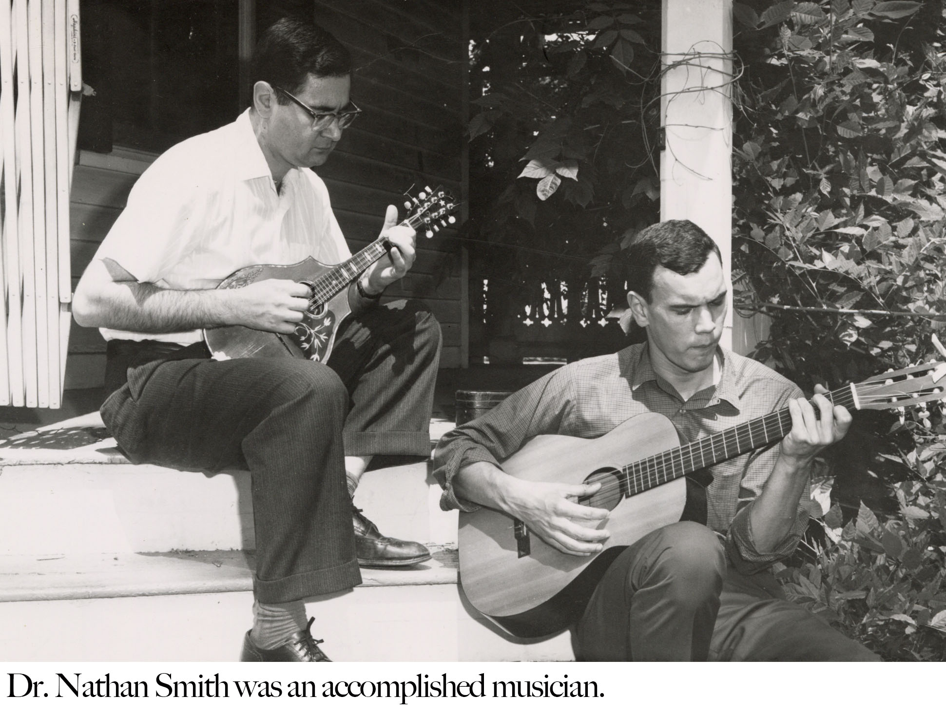 Dr. Smith and Student playing music