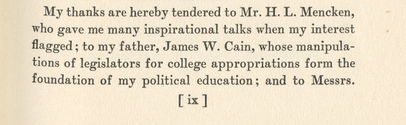 Our Government page ix